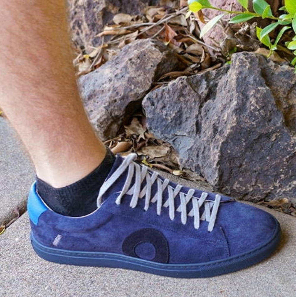 Oliver Cabell Blue Suede Italian leather Hand crafted Sneakers 13 14 US 47 EU